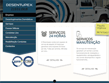 Tablet Screenshot of desentupex.com